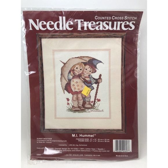 Needle Treasures M.I. Hummel Sunny Weather Counted Cross‎ Stitch 02607 8” X 10” - Picture 1 of 4